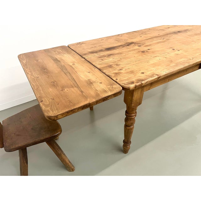 1970s Pine Farm Dining Table, 1970s For Sale - Image 5 of 18