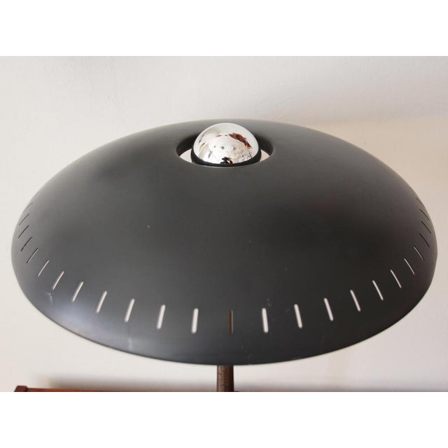 Metal Black Table Lamp by Louis Kalff for Philips, 1950s For Sale - Image 7 of 12