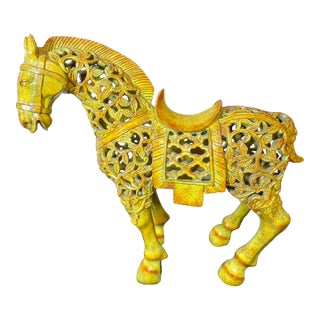 1960s Chunar Vintage Tang Horse Sculpture by Austin Productions For Sale