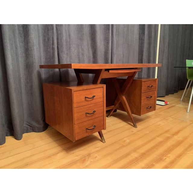 Mid-Century Desk, Italy, 1960s For Sale - Image 4 of 17