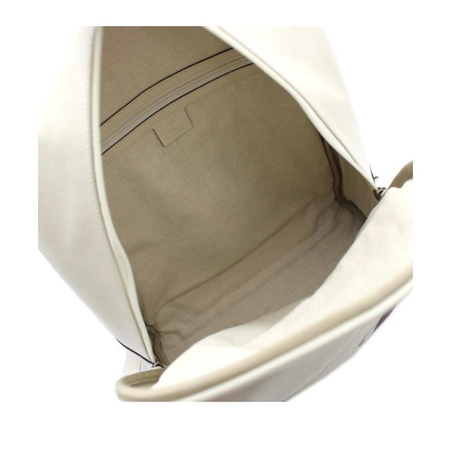 Gucci Logo Cripto Print Leather Ivory 100% Authentic W/ BOX! Unisex Backpack For Sale - Image 12 of 18