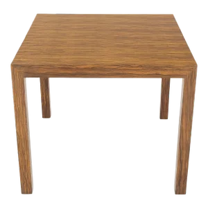 Dunbar Zebra Wood Square Side Lamp Occasional Coffee Table Stand