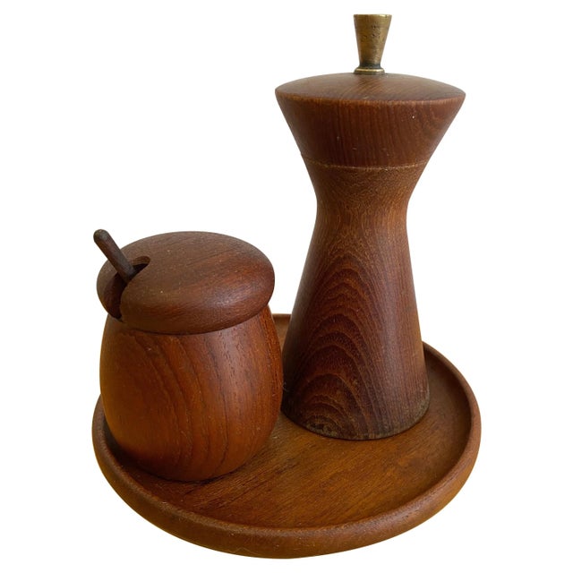 Kay Bojesen Teak Condiment Set - 3 Pieces For Sale - Image 9 of 9