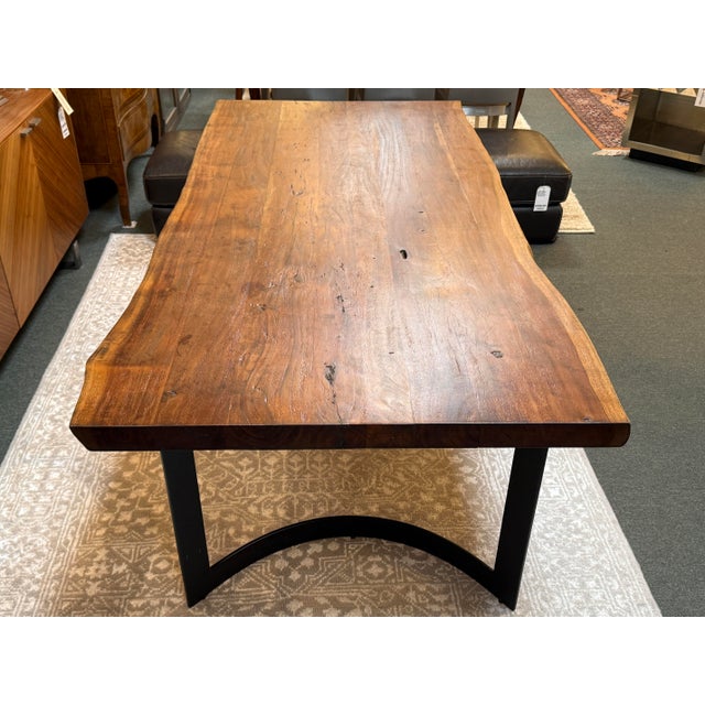 Sobu Designs Leviathan Smoked Acacia Live Edge Dining Table For Sale - Image 9 of 12