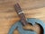 American Late 20th Century "S" Wrought Southwestern Ranch Symbol With Leather Strap For Sale - Image 3 of 5