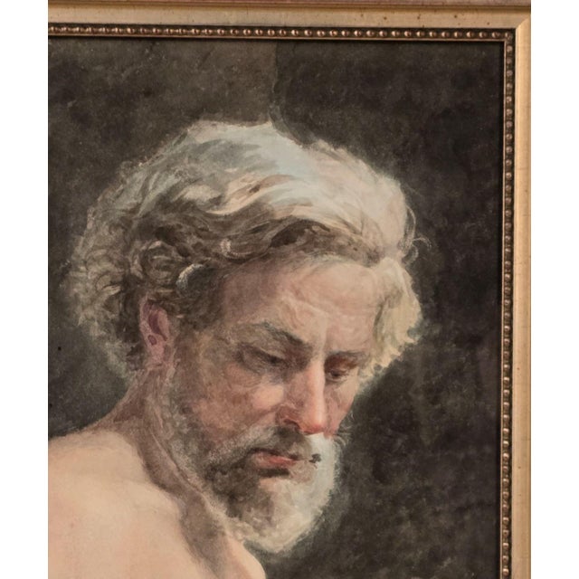 Portrait of Older Man For Sale - Image 4 of 4