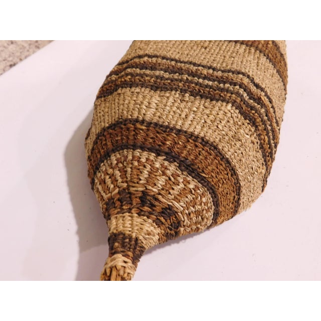 Vintage Woven Basket Bowl For Sale - Image 11 of 12