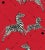 Sample - The House of Scalamandré Zebras Fabric, Masai Red For Sale