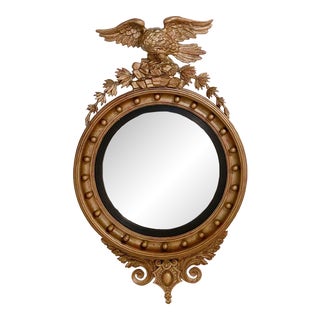Victorian English Convex Mirror, 19th Century For Sale