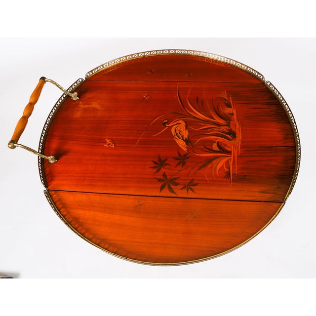 Vintage Italian Sorrento Marquetry Drinks Trolley For Sale - Image 12 of 18