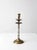 Vintage Etched Brass Candlestick Holder For Sale - Image 9 of 10