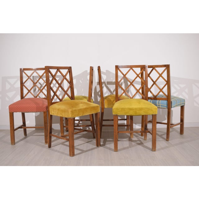 Chairs, Italy, 1940s, Set of 6 For Sale - Image 9 of 18