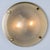 Domed Brass and Frosted Glass Flush Mount attributed to Hillebrand, 1960s For Sale - Image 9 of 9