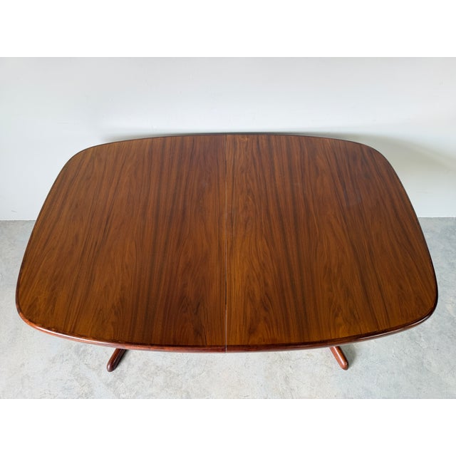 Mid-Century Modern Mid Century Modern Danish Rosewood Dining Table by Rasmus, Made in Denmark For Sale - Image 3 of 18