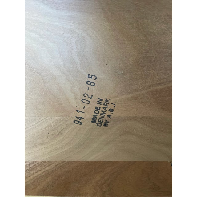 1980s Danish Modern Teak Side Tables by a.b.j. Denmark - a Pair For Sale - Image 9 of 12