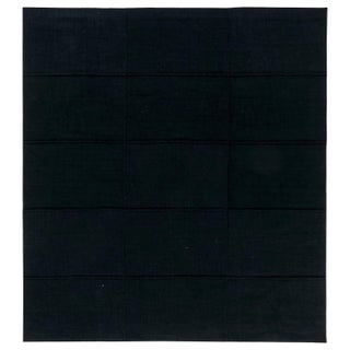 Contemporary Nuno Felt Black Rug by Doris Leslie Blau For Sale