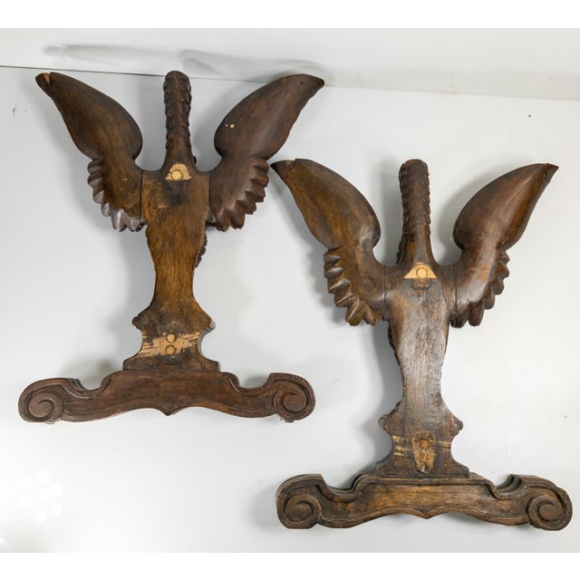 20th Century Pair of Architectural Swan Bird Form Table Legs in Black Forest Style For Sale - Image 13 of 13