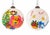 Hand-Painted Blown Glass Christmas Ornaments, Eastern Europe, 1950s, Set of 4 For Sale - Image 4 of 9