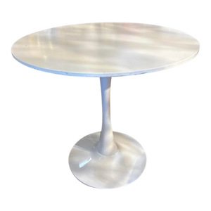 Vintage White Tulip Side Table.
