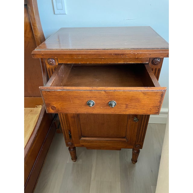 Sienna 1990s Vintage Walnut Nightstand For Sale - Image 8 of 12
