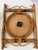 Mid 20th Century Vintage Tortoise Rattan Bamboo Wall Clock For Sale - Image 5 of 6
