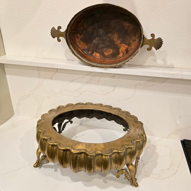Antique 19th Century Turkish Brass and Copper Brazier For Sale - Image 11 of 12