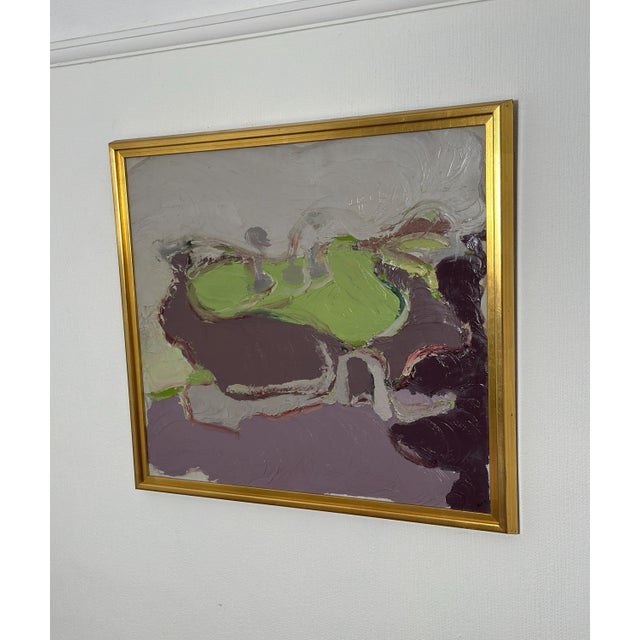 Rolf Magnusson, Waves of Color, 1960s, Oil on Canvas, Framed For Sale - Image 14 of 18