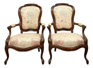 Napoleon IIII Mahogany Armchairs, 1850s, Set of 2
