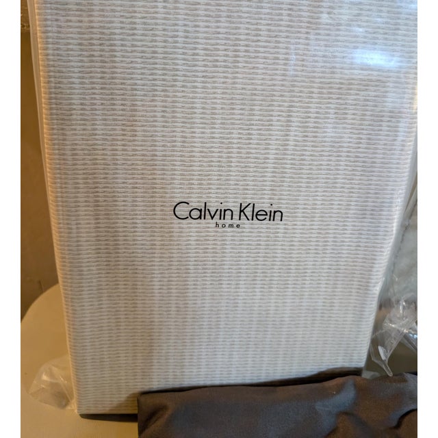 Yves Saint Laurent Pom.Pom Duvet Shams Calvin Klein Fitted Sheet Dust Ruffle Set Discontinued For Sale - Image 12 of 15