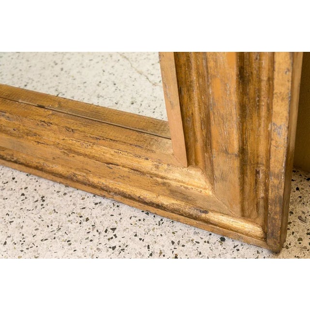 Wood Gold Framed Mirror With Two Putti/ Angels For Sale - Image 7 of 8