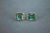 Emerald Cut Green Emerald Diamond Halo Stud 18k Rose Gold Earrings, A Pair For Sale - Image 12 of 18