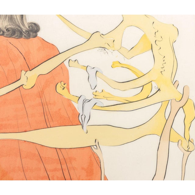 1970s Salvador Dali "Le Dos Divin De Gala" Etching, 1974 For Sale - Image 5 of 11