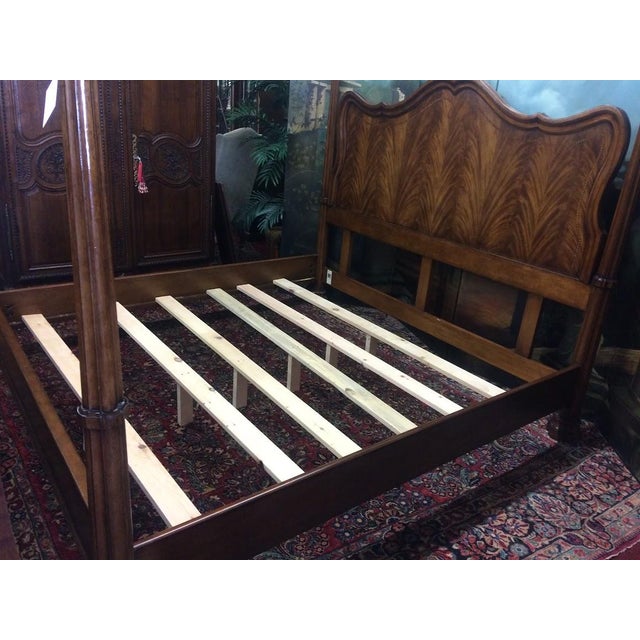 King Size Bed, Poster Bed, Attributed to Century Furniture For Sale - Image 11 of 16