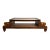 Vintage Empire-Style Glass Top Coffee Table With Lion Head Accents For Sale