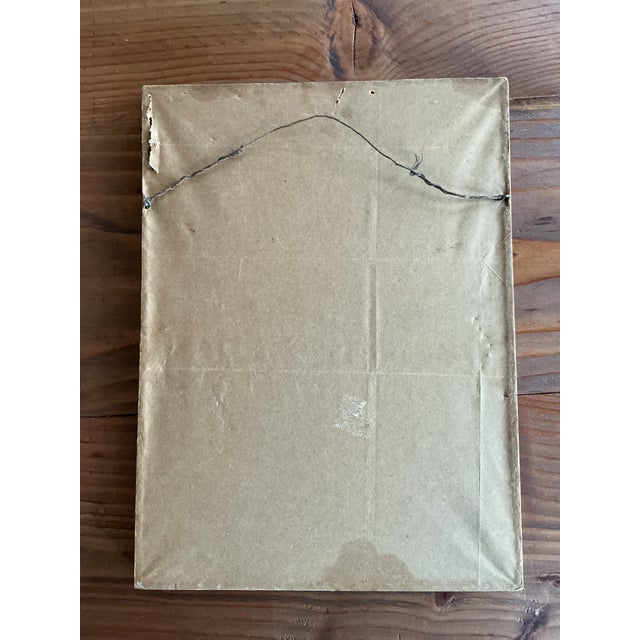 Vintage Asian Rooster Painting With Artist Seal, Framed Bamboo-Style For Sale - Image 10 of 10