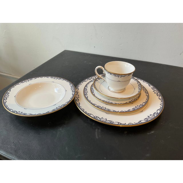 White Early 21st Century Lenox Royal Scroll Dinnerware Set - 67 Pieces For Sale - Image 8 of 10