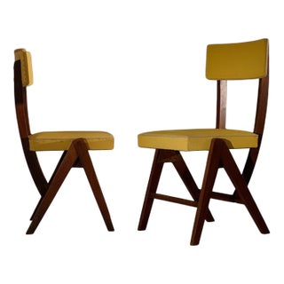 French Chair in Wood, 1950s For Sale