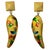 Vintage Enemel 14 Kt Yellow Gold 10.4 Gm Dangling Earrings, 1.6 Inch Long For Sale - Image 15 of 18