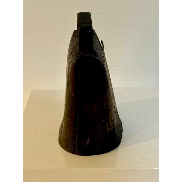 Antique Sargent Lucky No. 6 Primitive Brass Livestock Bell 3.5” T For Sale - Image 11 of 11