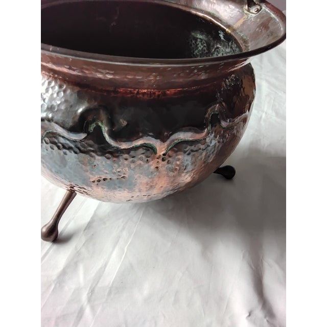 Arts & Crafts Copper Pot with Swing Handle, 1890s For Sale - Image 4 of 8