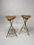Set of Mid-Century Italian Bar Stools in Brass, 1950s For Sale - Image 3 of 6