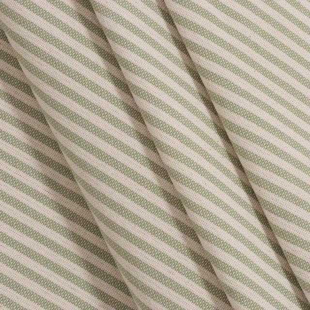 Cottage Stripe Apple Fabric - Sample For Sale In Detroit - Image 6 of 6