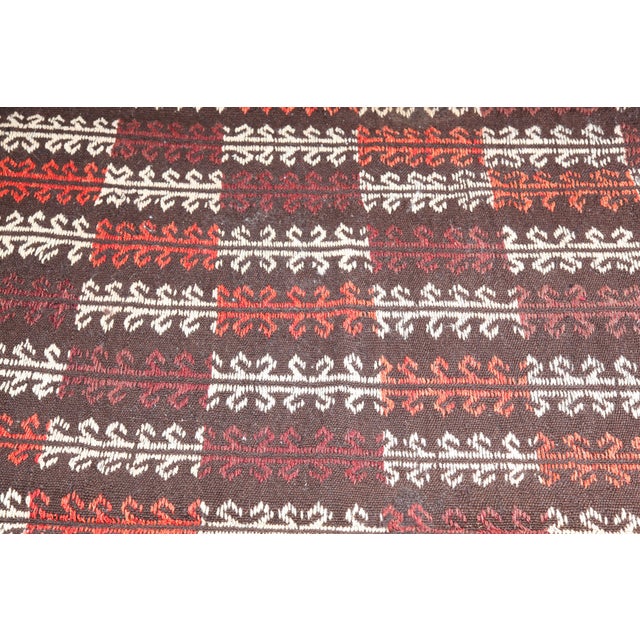 Handmade Flatweave Turkish Vintage Kilim Rug - 9'1 X 8'9 For Sale - Image 9 of 14