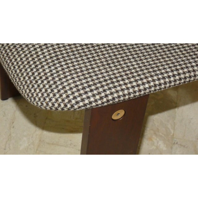 Chairs in Wood and Tweed by Acerbis International, Italy 1980s, Set of 4 For Sale - Image 16 of 18