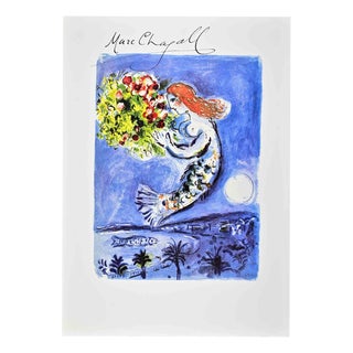 Marc Chagall, Nude, La Baie Des Anges, 1962, Lithograph For Sale