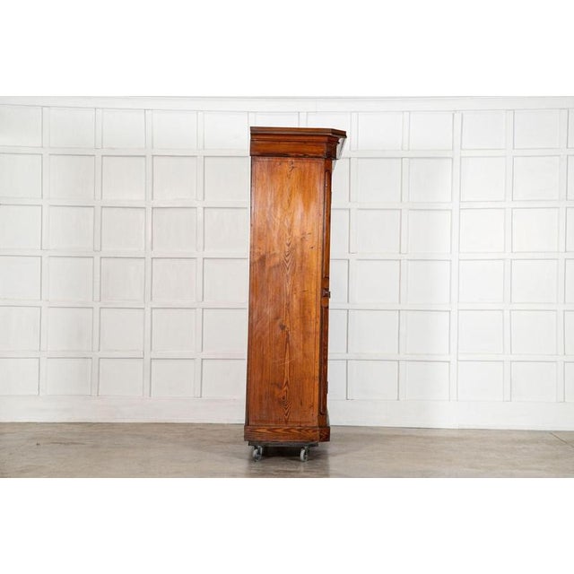 Wood 19th Century English Pine Christopher Wardrobe For Sale - Image 7 of 18