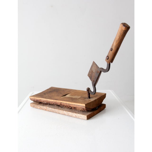 Antique Tobacco Cutter Tool For Sale - Image 9 of 12