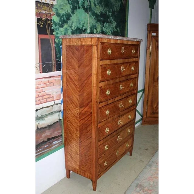 Antique Rosewood Veneer Dresser For Sale - Image 10 of 11