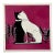 Gant Gaither Rare Signed Cat Trivet Berggren Originals Handscreened Ceramic For Sale