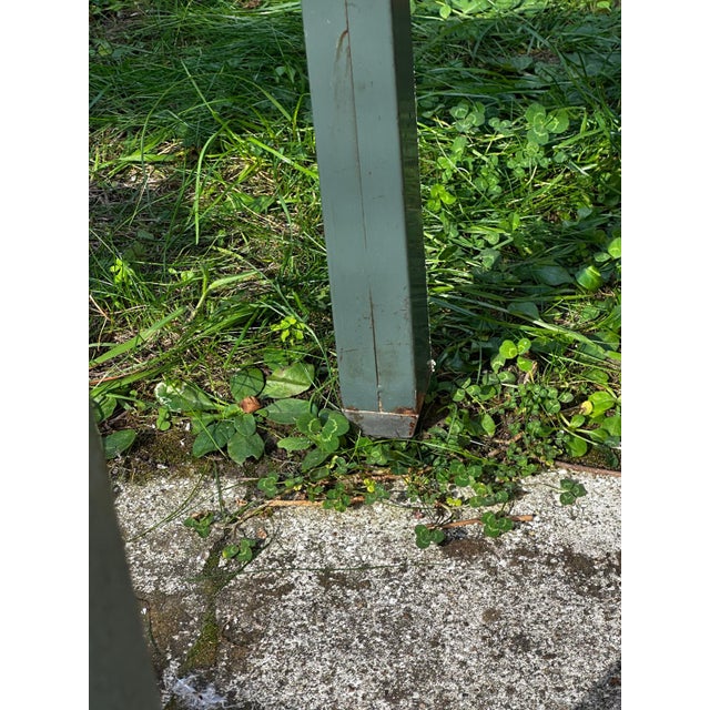 Vintage Industrial Desk in Green Metal, 1950s For Sale - Image 18 of 18